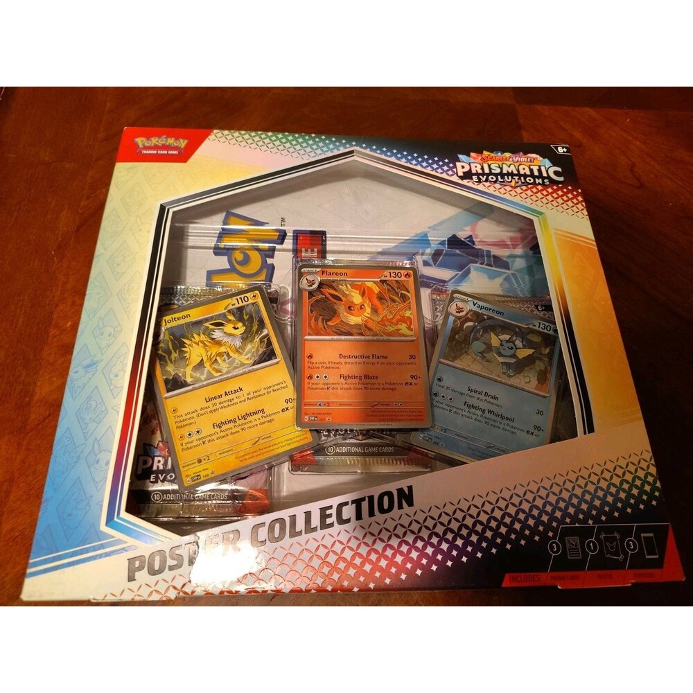 Pokemon Prismatic Evolutions Poster Collection New